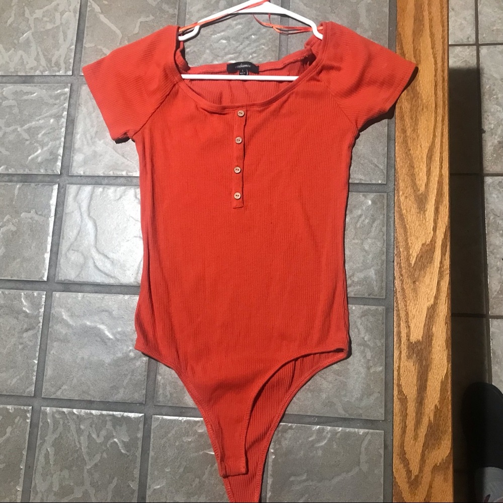 Ambiance | Orange Bodysuit | Large